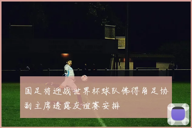 国足将迎战世界杯球队佛得角足协副主席透露友谊赛安排